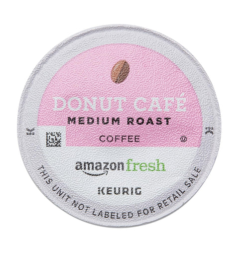 Amazon Fresh 80 AmazonFresh Donut Cafe Ct. K-Cups, Medium Roast, Keurig K-Cup Brewer Compatible