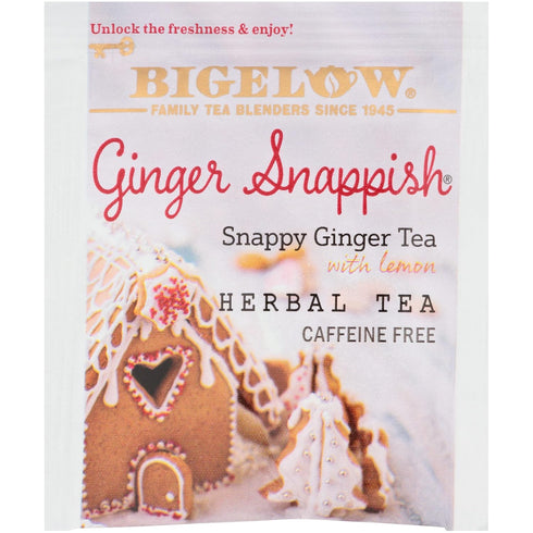 18 Bigelow Tea Ginger Snappish Herb Tea ct Tea Bag