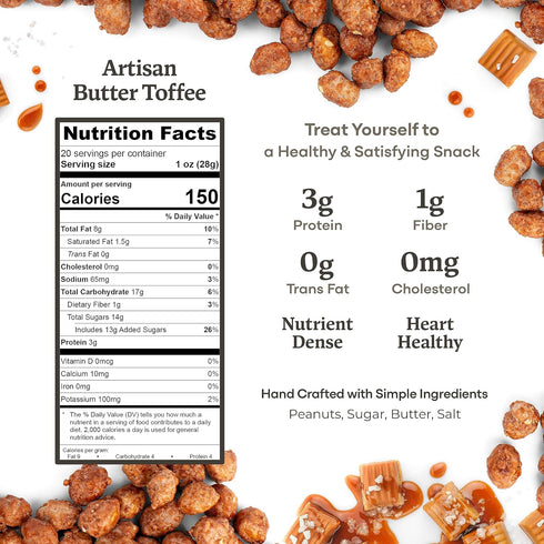 20 oz 25 oz 2) Belmont Peanuts Gourmet Virginia Peanuts, Butter Toffee, + Honey Roasted, (Bundle of | Simple