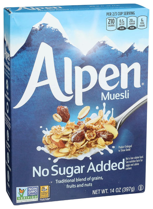 Alpen 14 Cereal, No Sugar Added, Ounce