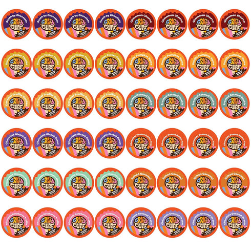 Crazy Cups Flavored Coffee Pods Variety Pack - Coffee Flavors and Chocolate
