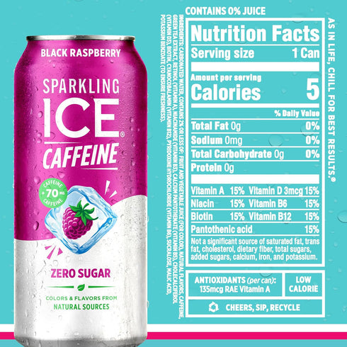 Pack,Flavored Antioxidants,16 oz,(Citrus Citrus),(Pack 24) Sparkling Ice Caffeine Variety Sparkling Water,Zero