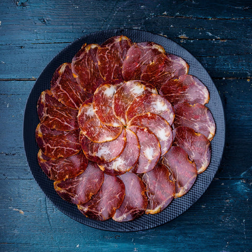 100% 3+ (2oz Pack) Acorn-Fed Ibrico Pork Loin Years Aged Thinly Sliced Spanish Lomo Ibrico Alta Expresin by Covap