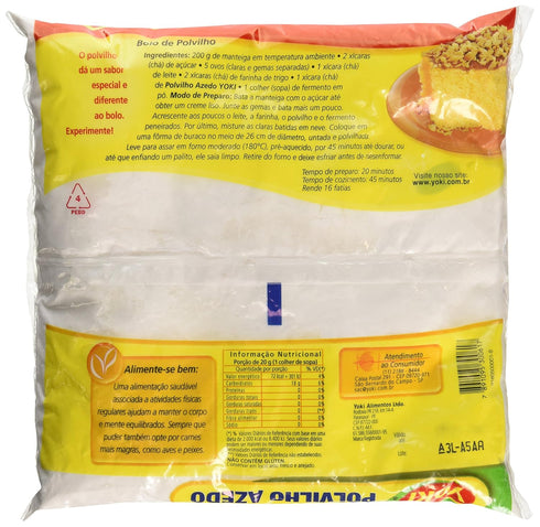 Yoki 17.6 (oz 500g) Sour Starch - Polvilho Azedo - - - GLUTEN FREE