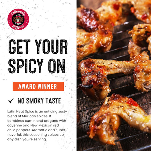 Sauce Goddess Southwest Latin Heat Shaker (2-Pack) - BBQ Rub with Cumin, Oregano, Cayenne, and Chiles