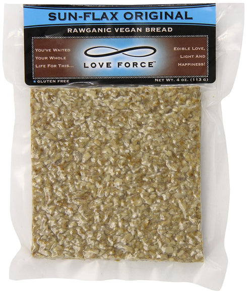 Love Force Rawganic Vegan Bread - Sun Flax Original, 4 Ounce