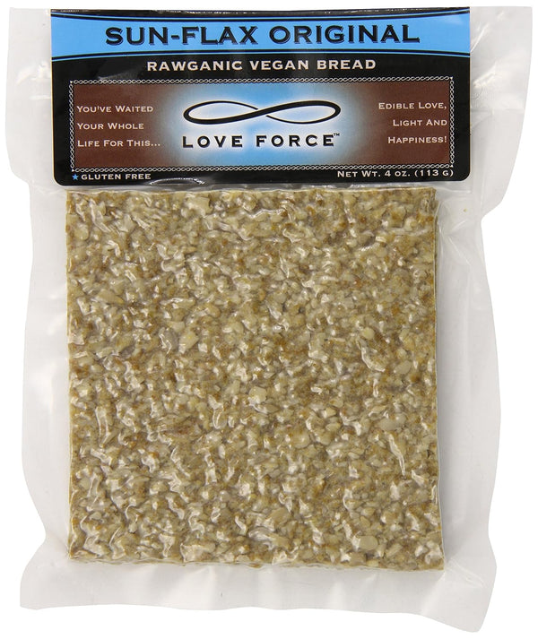 Love Force Rawganic Vegan Bread - Sun Flax Original, 4 Ounce