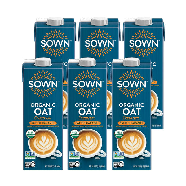 SOWN Organic Oat Creamer Salted Caramel - Barista Oat Milk Non Dairy