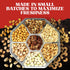 7 Packaged Pack. Easter Nuts Gift Basket - Sectional Platter With a Variety of Freshly Roasted Nuts - Beautifully Gift