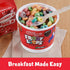 12 Count (Pack 2, 9 oz Kelloggs Froot Loops, Breakfast Cereal in a Cup, Low Fat, Bulk Size, of Trays)