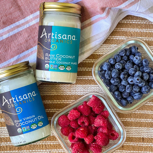 14 oz Artisana Organics Raw Coconut Butter, | USDA Organic, Non-GMO, Gluten-Free & Keto, No Sugar Added, Paleo, Vegan