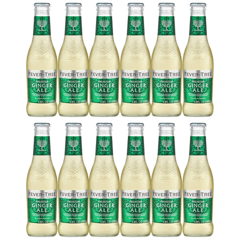 BeeQ Box -(Pack of 12) Fever-Tree Premium Ginger Ale, 6.8 Fl oz