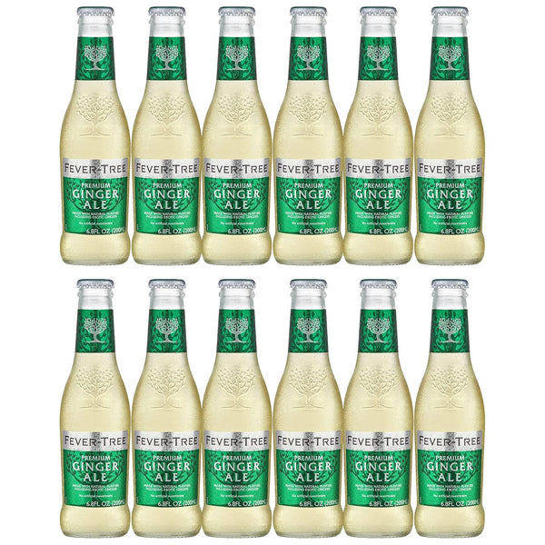 BeeQ Box -(Pack of 12) Fever-Tree Premium Ginger Ale, 6.8 Fl oz