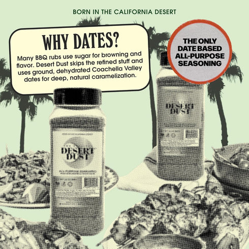 5oz Desert Dust Spicy All-Purpose Chiltepin Pepper Seasoning with Organic Date Sugar | Bold Medium-Hot Heat for Steak
