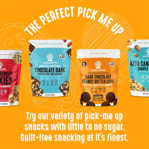 Pack 2) Lakanto Chocolate Covered Almonds - Sweetened with Monk Fruit Sweetener, Keto Diet Friendly, On the Go Healthy