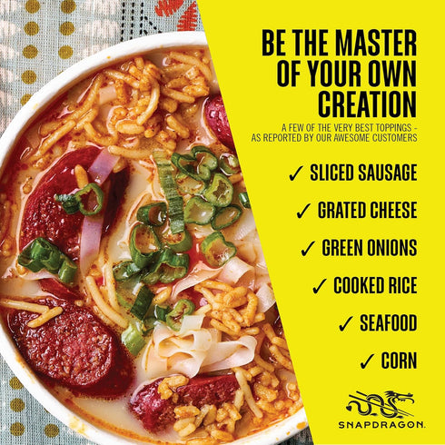 2.1 oz (6 Pack) Snapdragon Laksa Curry Instant Noodle Bowls | Coconut Curry Flavor with Rice Noodles | Gluten-Free | No