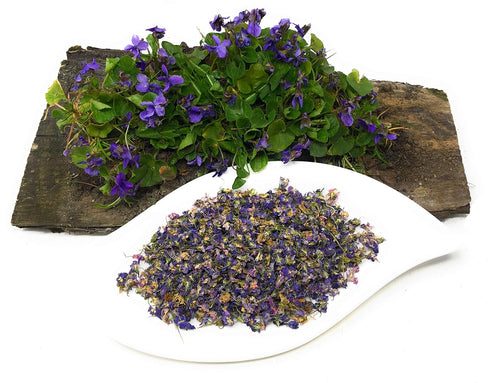Dried Violets - Natural Violet Flower Sprinkles from Germany (Viola Odorata) - Whole Flowers for Salads, Snacks,