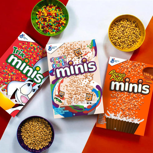 11.7 OZ Reese's Puffs Minis Breakfast Cereal, Chocolate Peanut Butter Cereal