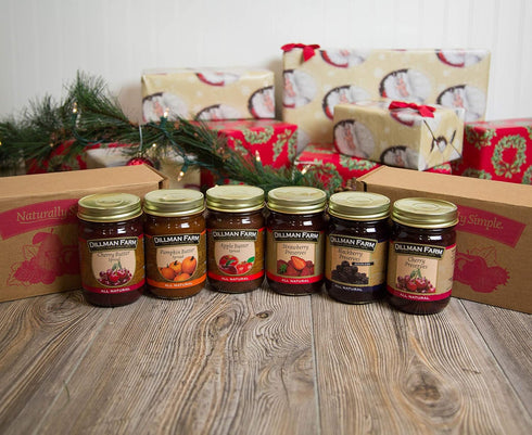 6 Set Dillman Farm Piece Classic Butters and Preserves Christmas Gift Box