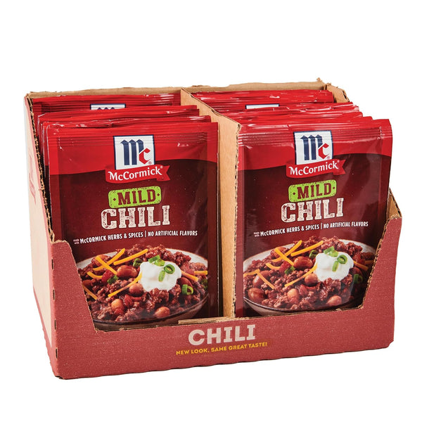 McCormick Mild Chili Seasoning Mix, 1.25 oz (Pack of 24)