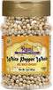 Rani White Pepper (Gol Mirch), Whole Spice, 3oz (85g) PET Jar, All Natural