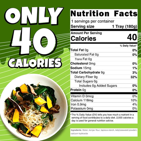 (6 Packs) (6.35 Oz/Pack) Kelp Noodles Low Calorie Noodles Makes delicious healthy meals Keto friendly foods Keto Noodle
