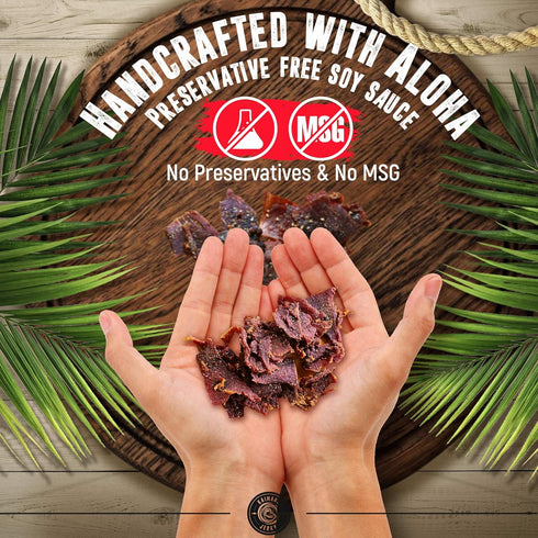 2 3's, (2 (Pack 1), Kaimana Ahi Tuna Jerky Sriracha Ounce - Paleo Style - Premium Fish Jerky Made in the USA. High