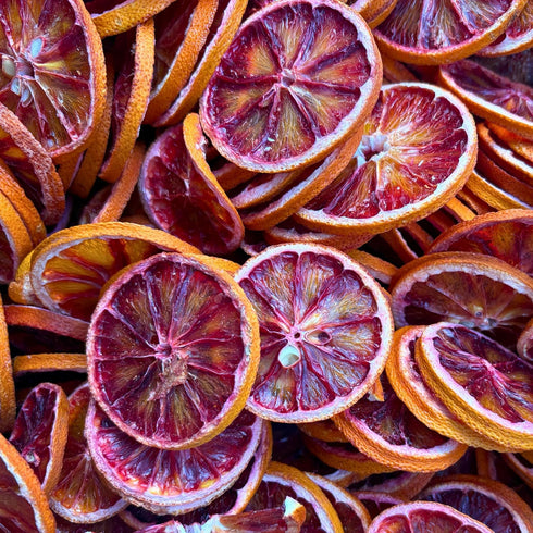 17+ 100% 1.76 Oz (50 Dehydrated Dried Blood Orange Slices Wheels | Slices | Natural | Sugar Free, Gluten Free |