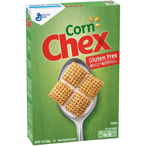 Chex General Mills Cereals Gluten Free Cereal, Corn, 12 Ounce (Pack of
