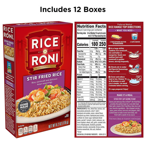 6.2 oz (Pack 12) Quaker Rice A Roni Fried Rice
