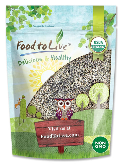 Food to Live Organic Superfood Cereal Topper, 2 Pounds - Chia, Buckwheat,