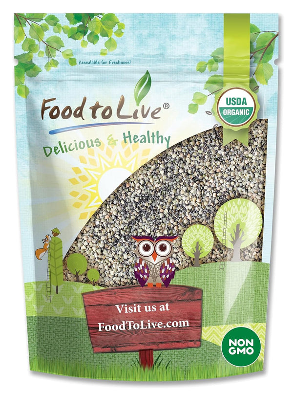 Food to Live Organic Superfood Cereal Topper, 2 Pounds - Chia, Buckwheat,