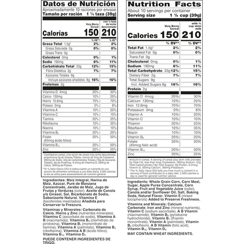 14.6 oz Mott's Very Berry Cereal, Made with Apple Puree, Whole Grain