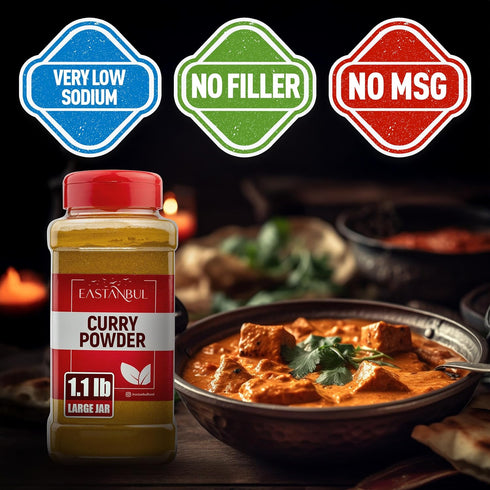 1.1lb, Eastanbul Curry Powder, Traditional Indian Spice Blend Curry, Authentic Seasoning, Premium Quality Blend Yellow