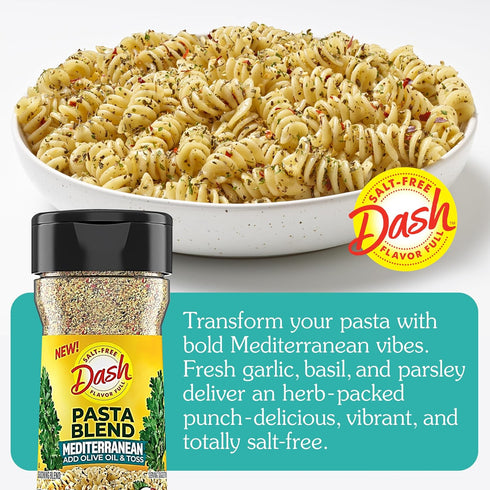 1.9 Dash Salt-Free Pasta Seasoning Blends, Mediterranean, Ounce