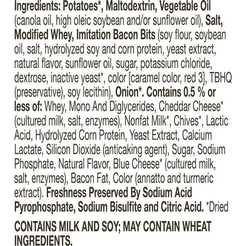 4 (Pack 8) Betty Crocker Loaded Mashed Potatoes, ounces
