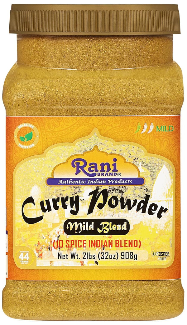 Rani Curry Powder Mild (10-Spice Authentic Indian Blend) 2lbs (908g) PET Jar