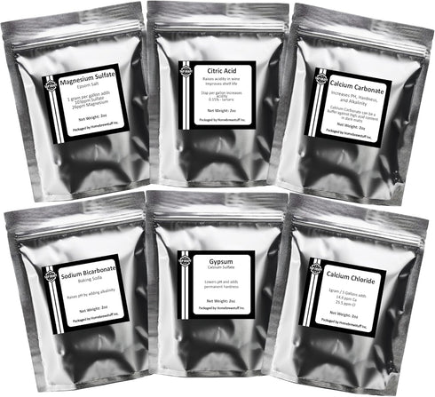 Beer Brewing Salts for Water Adjustment & Building Regional Water Profiles