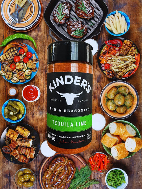 Kinder's Tequila Lime Seasoning, 5.9 oz Bottle