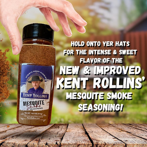 Kent Rollins Mesquite Smoke Seasoning, 14.5 oz for Meat and Beans