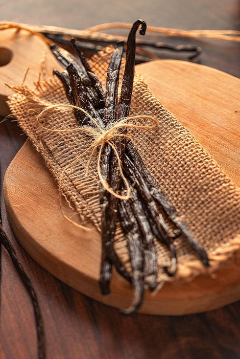 10 Organic Madagascar Vanilla Beans - Whole Grade A Vanilla Pods for Extract and Baking