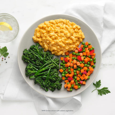 Pre-packaged 10g 8oz Pack 6 HMR Creamy Mac and Cheese Entre | Lunch or Dinner to Support Weight Loss | Ready to Eat |