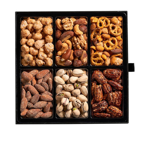 Set Holiday Mixed Nuts Gift Basket, in Elegant Drawer Gift Box, Gift for Easter Day, Birthday Party, Sympathy, Healthy