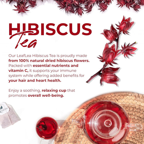 100% (1, Count, 100.0) Pure Premium Hibiscus Tea Organic Dried Hibiscus Flower Support Heart Health/Liver health/Blood