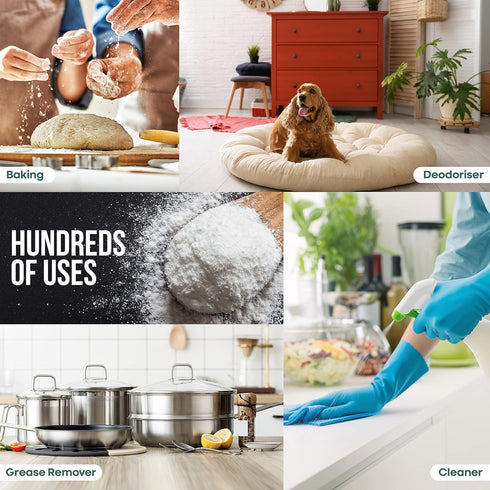 Eco-Lux Essentials (11 lbs.) Swimming Pure Baking Soda, Sodium Bicarbonate Food Grade for Cleaning, Baking, Bath Bombs