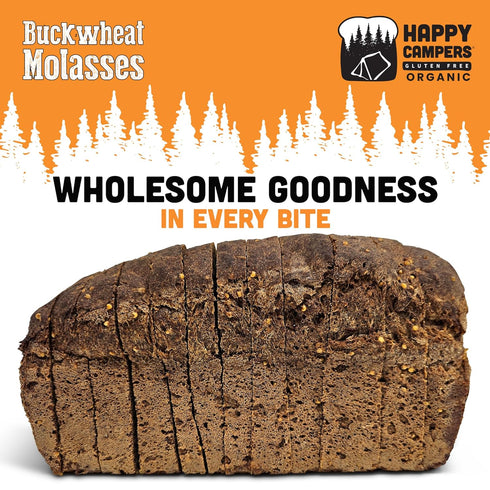 Pack 17-17.4 Oz (Pack 2) Happy Campers Variety Gluten Free Bread, Buckwheat Molasses and Hemp Multi-Seed, Non-GMO