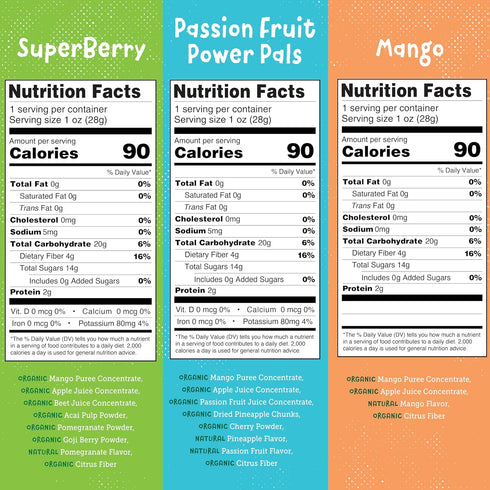 Pack 30 count, 100% YOU LOVE FRUIT - Fruit Snacks Variety Natural Gluten-Free, Vegan, Low Carb, Low Fat Fruit Kosher
