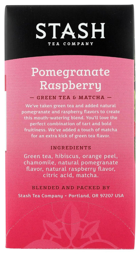 18 Count Stash Tea, Tea Pom Raspberry Matcha