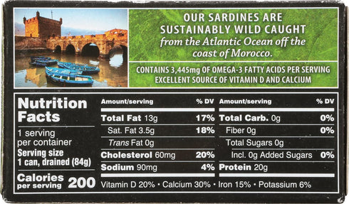4.25-Ounce (Pack 12) Crown Prince Sardines in Oil, Cans