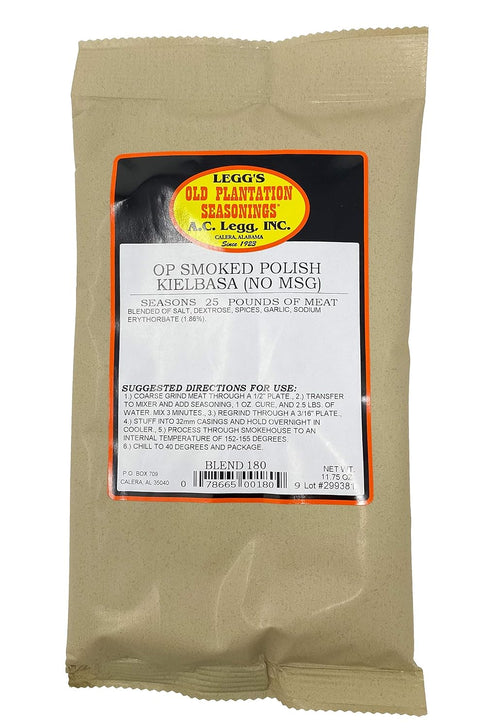Legg's Old Plantation Seasonings A.C. Legg Old Plantation Seasonings - Smoked Polish Kielbasa Sausage Seasoning -